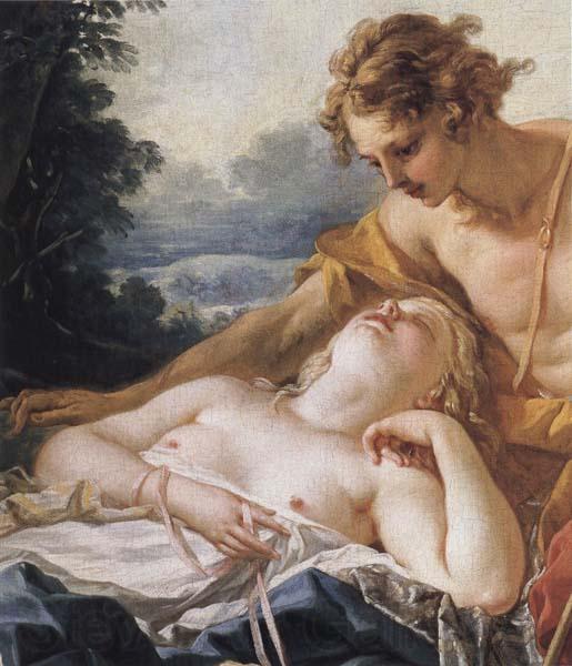 Francois Boucher Details of Daphnis and Chloe Norge oil painting art